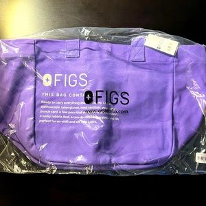 NWT Purple Figs Canvas Tote